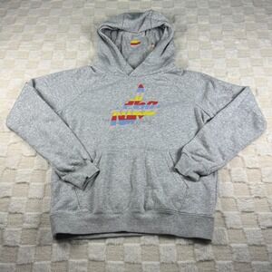 Nike Women's Small Gray Hoodie‎ with Rainbow Graphic
